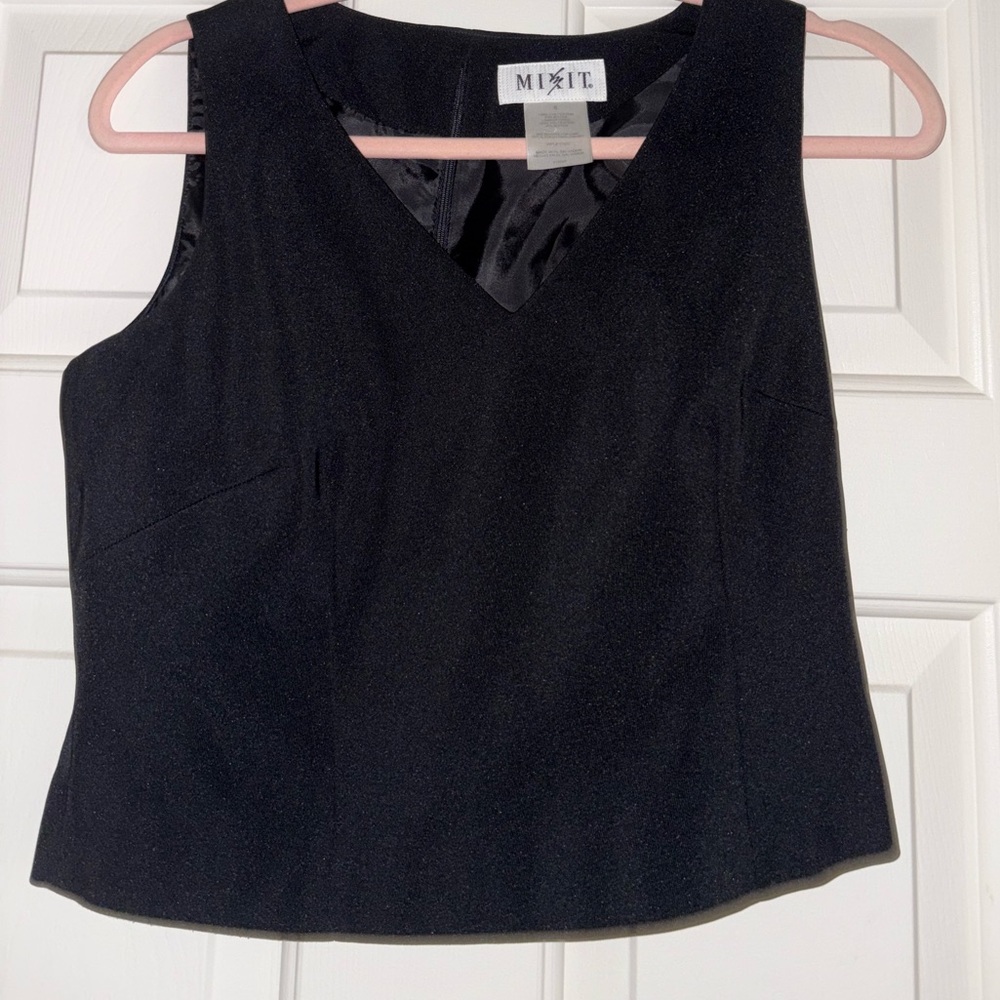 Mixit Classic Black Formal Top